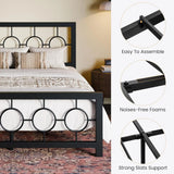 Metal Bed Frame Vintage Design