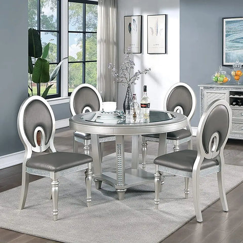 Dining Table Set of 5 Pcs Traditional