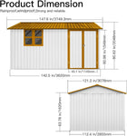 Heavy-Duty Shed 10x12