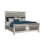 Mirrored 4 PCS (Queen/King Bed + 1 Nightstand + Dresser + Mirror）