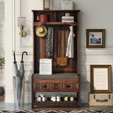 Entryway Storage With Bench, 3-in-1