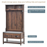 Entryway Storage With Bench, 3-in-1