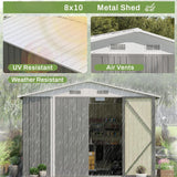 8x10 large garden shed