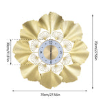 Luxury 3D Ginkgo Leaf Wall Clock