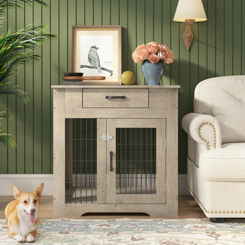 Dog Table With Drawer