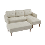 L-Shape Leather Sofa Bed