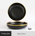 Elegant Porcelain Dinner Plates